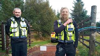 NETWORK RAIL SEND BTP TO ARREST US ON OUR OWN DRIVEWAY FOR AGGRAVATED TRESSPASS [upl. by Olds]