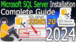 How to Install Microsoft SQL Server 2022 amp SSMS 20 on Windows 1011  2024 Update  Complete guide [upl. by Andree]