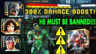 Injustice 2 Mobile Justice League Cyborg IS WAY OVERPOWERED Justice League Team Insane Gameplay [upl. by Rebak]