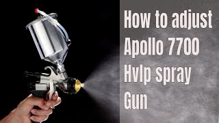 How To Adjust An Apollo 7700 HVLP Turbine Spray Gun [upl. by Corrie799]