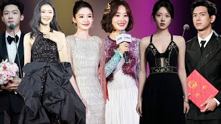 Zhao Liying Zhao Jinmai Li Qin and Chinese Stars on red carpet the 34th Feitian Awards [upl. by Alene]