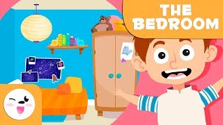 Learning the Bedroom  Vocabulary for kids [upl. by Enilekaj]