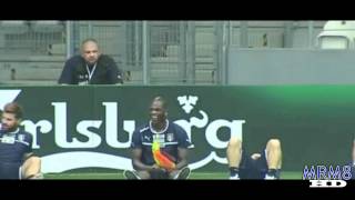 Balotelli funny moment with corner flag EURO2012 [upl. by Evilc821]