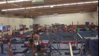 Anna Yeates Byers Gymnastics Center graduation year 2020 Working on Tekachev [upl. by Suzanne]