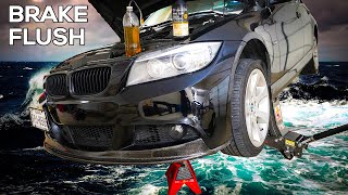 How To Flush The Brake Fluid On Your E90 BMW [upl. by Buskus]