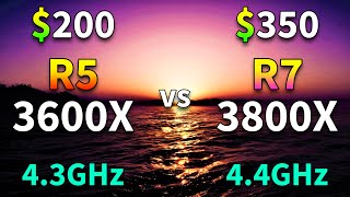 Ryzen 5 3600X OC vs Ryzen 7 3800X OC  PC Gameplay Benchmark Test [upl. by Goren]