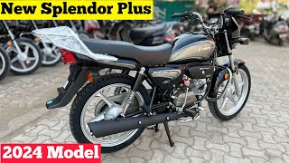 New 2024 Model Hero Splendor Plus Bs7 Review  On Road Price  splendor plus 2024 model  hero bike [upl. by Lachman]