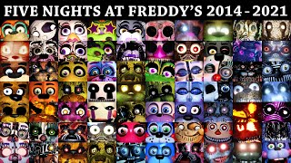 All FNAF Jumpscares in 10 Minutes 20142021  FNAF 1 2 3 4 SL 6 UCN VR HW CoD AR SB [upl. by Hebe]