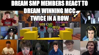 DREAM SMP Members React to Dream Winning MCC Twice in a Row Minecraft Championship 16 [upl. by Dennett]