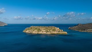 The story behind Spinalonga island in Crete 4K [upl. by Nywles]