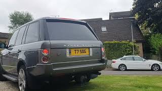 l322 range rover 36tdv8 rear silencer delete [upl. by Anaiviv]