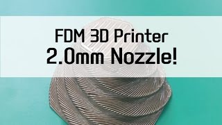 Thick Nozzle 20mm of FDM 3D Printer [upl. by Leohcin223]