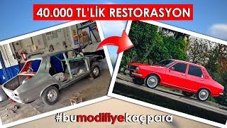 40000 TLlik RESTORASYON  Renault R12 TL bumodifiyekaçpara [upl. by Allimac]