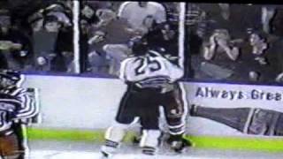 Terry Ryan Gets Hit amp Byron Briske and Daymond Langkow respond WHL 199596MOV [upl. by Milone]