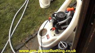 Powerflush Central Heating system Removing Rust and sludge [upl. by Esinereb]