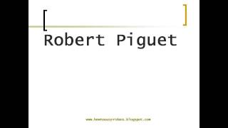 How to pronounce or say Robert Piguet [upl. by Aihcrop]