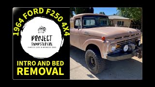 1964 F250 Episode 1 Intro and bed removal [upl. by Hgielsa518]