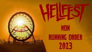 Hellfest 2023  Mon Running Order [upl. by Haveman426]