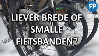 BREDE OF SMALLE FIETSBANDEN dit moet je weten [upl. by Bethanne443]