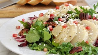 Radicchio and Arugula Salad with HoneyRoasted Pears and Toasted Pecans [upl. by Dareen]