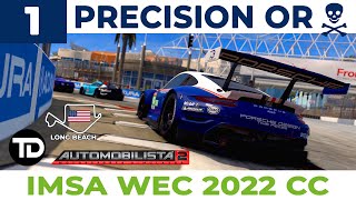 PRECISION OR DEATH  IMSA WEC 2022 Custom Championship in Automobilista 2  17 Long Beach [upl. by Isolda]