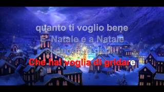 A natale puoi  Karaoke con testo [upl. by Cornelle]