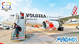 TRIP REPORT  To Mykonos with APU Inoperative  VOLOTEA A319  Athens to Mykonos [upl. by Neill]