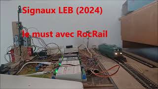 Partie 50 signaux LEB nouvelle génération 2024 compatible rocrail [upl. by Ardet]