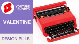 La macchina da scrivere Valentine di Ettore Sottsass e Perry A King  Design Pills  Shorts [upl. by Schick68]