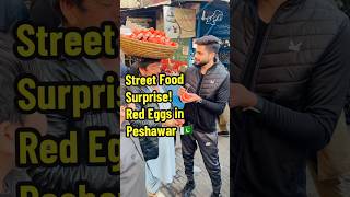 Peshawar Street Food Red Egg Craze ✨Who is like that 🤔 streetfood peshawarfood foodie redeggs [upl. by Lleinnad]