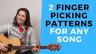 2 MUST KNOW Beginner Fingerpicking Patterns [upl. by Indnahc]