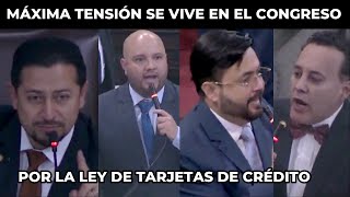 FUERTE DISCUSIÓN ENTRE DIPUTADOS POR LA LEY DE TARJETAS DE CRÉDITO GUATEMALA [upl. by Ennaihs]