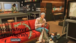 Speed Build Stonestreet Apartments 4 🎧  PROJECT EVERGREEN HARBOUR 🏗  The Sims 4 [upl. by Lucky]