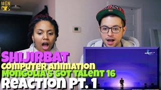 Shijirbat  computer animation on Mongolias Got Talent 16 Reaction Pt1 [upl. by Adnalohs]