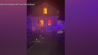 Homeowners Halloween display prompts firefighter response [upl. by Enael784]