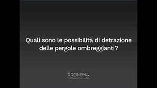 Pergole con ecobonus e bonus casa come beneficiare della detrazione aggiornamento 2024 [upl. by Eldred835]