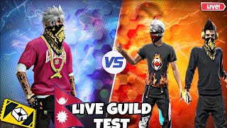 🔴 FREEFIRE  NEPAL  BANGLADESH LIVE  BD SERVER GUILD TESTPIKA 5GLIMITED SEAT [upl. by Elda]