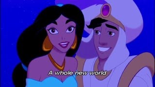 アラジン A Whole New World 英語字幕付き [upl. by Enimsay913]