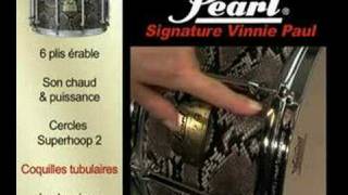 Caisse Claire Pearl Signature Vinnie Paul La Boite Noire [upl. by Yenots293]