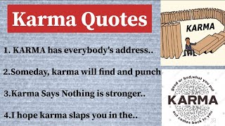 Powerful Karma Quotes  Beautiful Life Quotes  Karma Quotes Quoteswithtimci [upl. by Brandenburg]