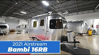 2021 Airstream Bambi 16RB  Full Service Walk Through [upl. by Fanestil]