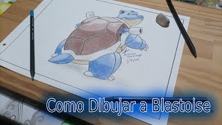 Como Dibujar a blastoise Nº9 [upl. by Heimer816]