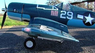 RC F4U Corsair from LX Models with sound system [upl. by Herzog]