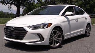 2017 Hyundai Elantra Limited  Start Up Road Test amp In Depth Review [upl. by Ymia]