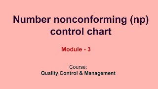 Number nonconforming np control chart [upl. by Atenik]