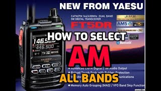 YAESU FT5D  Select AM all BandsLinks to Militarys Airbands [upl. by Schwerin]