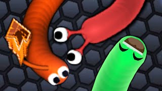 JELLY VS KWEBBELKOP VS SLOGOMAN SKIN Slitherio [upl. by Mariejeanne14]