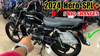 New HERO Splendor Plus BS6 Dark Edition 2024  Launched  Review  Price  Mileage  In Hindi [upl. by Eniluap]