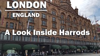 Walking around HARRODS shopping paradise for the mega rich in London England STORE TOUR [upl. by Colette533]