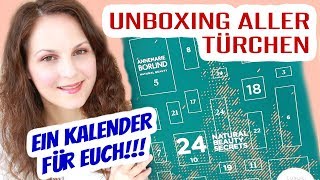 Annemarie Börlind Adventskalender 2019 Verlosung KOMPLETTER KALENDER Unboxing ALLE 24 Türchen [upl. by Hjerpe504]